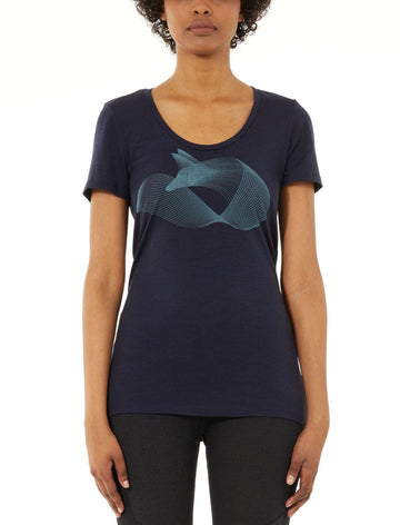 Icebreaker Tech Lite Short Sleeve Polar Fox Tee - Women's