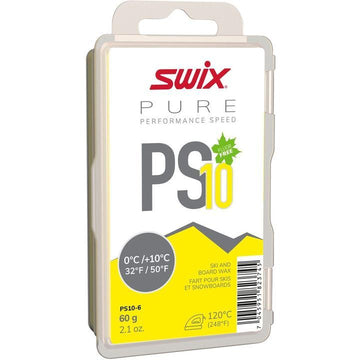 Swix PS10 Yellow Wax 0°C/+10°C, 60G
