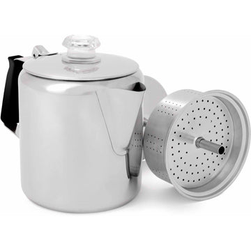 GSI Glacier Stainless 9 Cup Percolator